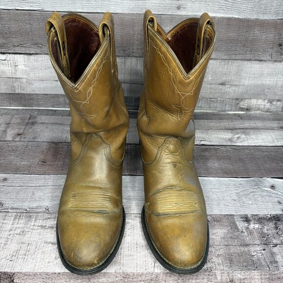 Ariat Boots Brown Leather Cowboy Western Work Men’s Size 8 B main image 11